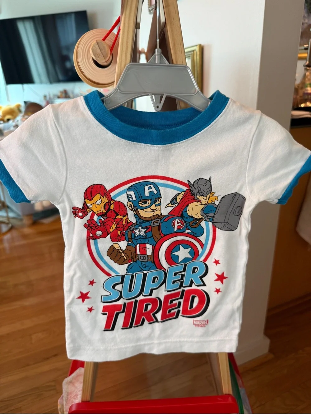 Old Navy Marvel Avengers Pajama Set 2T Super Tired Captain America Iron Man Hulk